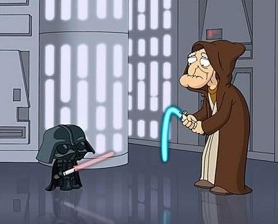 You're powers are weak old man" #FamilyGuy #StarWars Christine le Duc 